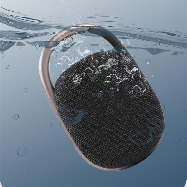 Boîte de musique Clip4 de haute qualité 4 génération imperméable sans fil Bluetooth en haut-parleur sportif de boucle suspendue Carte d'insert de boucle prouvante petite mini dropshipping en haut-parleur