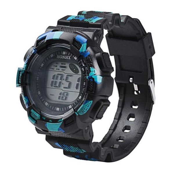 Haute qualité horloge hommes mode LED alarme numérique Date caoutchouc armée montre étanche Sport montre-bracelet nouveau luxe saint valentin cadeau