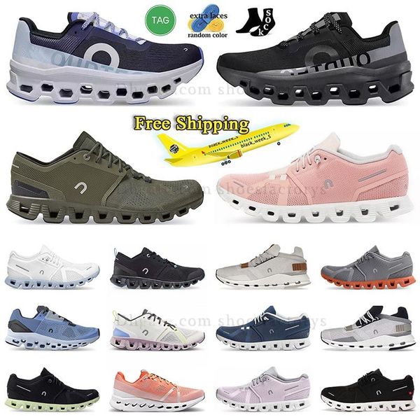 Cloud Cloud Casual Shoes Designer Mens Livraison gratuite Running QC Clouds Sneakers Federer Entraînement et cross Training Ash Black Gris Blue Men Femme Fores