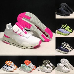 Hoge kwaliteit Cloudes Nova Originele Dames Heren Sport Loopschoenen Wit Roze Zwart Grijs Parelbruin Cloudmonster Klassieke Trainers Cloudnova Runners Mesh Sneakers