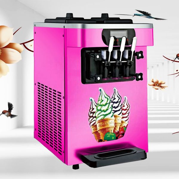 Bureau commercial de haute qualité Italien Soft Ice Cream Machine Machine à crème glacée Machine de crème glacée 2000w à vendre à bas prix