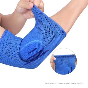 Hoge kwaliteit compressie elleboogsteunbeveiliging pads motorfiets skiën siliconen protector basketbal voetbal workout tennis skateboard bescherming armhoes