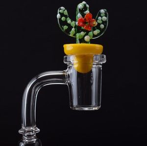 Clou conique de club de banger de quartz de haute qualité avec le chapeau de carb de cactus 90/45 degrés 10mm 14mm 18mm mâle femelle pour fumer des outils