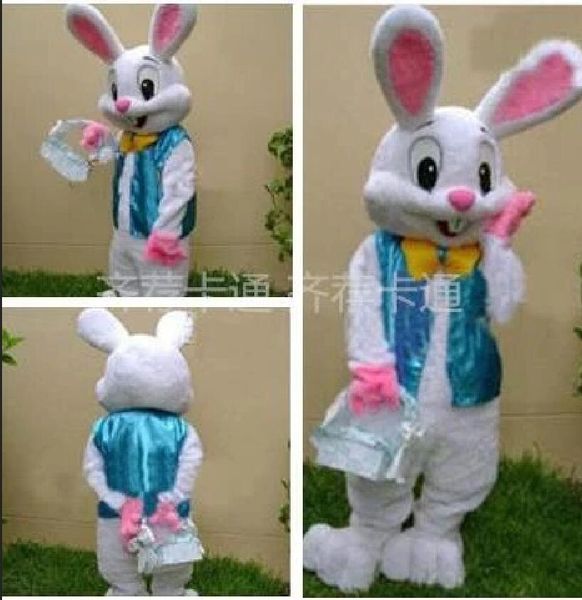 Disfraces de alta calidad Mascota profesional de conejito de Pascua Bugs Rabbit Hare Traje de mascota adulta de Pascua