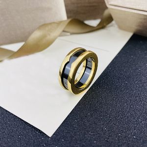 Hoge kwaliteit paar ring ontwerp titanium staal zwart witte keramische ringen mannen en vrouwen Valentijnsdag geschenk