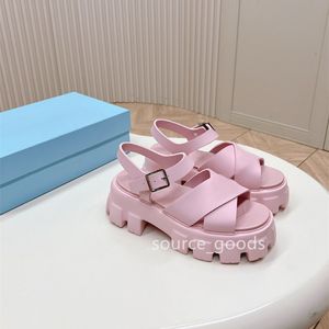 Sandalias de playa de piel de vaca de alta calidad Zapatos planos de color caramelo Diseñador de ocio para mujer Zapatillas de lujo al aire libre Sandalias cómodas de fondo plano para mujer