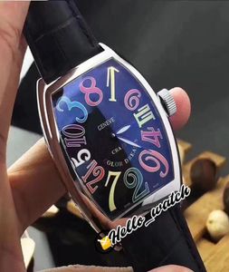 Gekte uren van hoge kwaliteit 8880 ch kleur dromen cijfers bellen automatische heren bunce horloge stalen kast lederen band nieuwe horloges hello3819007