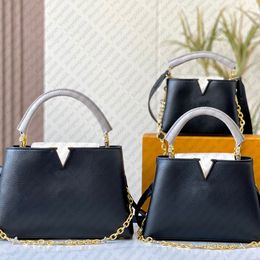 Crossbodytassen van hoge kwaliteit Luxe draagtassen Mode-schoudertassen Dameshandtassen met tophandvat met 2 schouderbanden Kettingtassen Grote capaciteit Boodschappentassen Klein