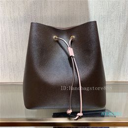 Haute qualité crossbody femmes mode célèbre 44022 sacs à bandoulière L fleur impression sacs à main de créateur dame sacs seau en cuir sac à main