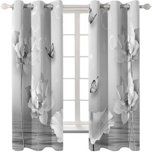 Cortinas de flores grandes curains de alta calidad, cortina de ducha con impresión 3D, decoración del hogar impermeable de poliéster