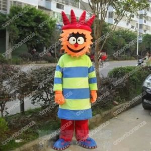 Hoge kwaliteit aangepaste clown mascotte kostuum stripfiguur outfit pak xmas outdoor party festival jurk promotionele reclame kleding