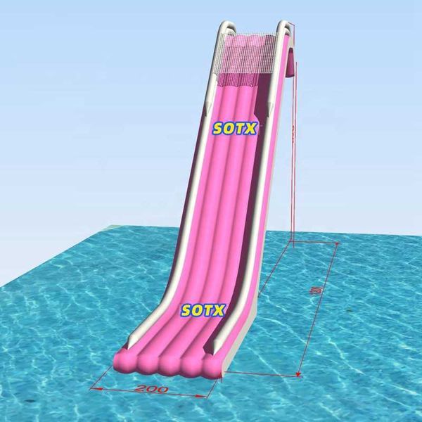 Diapositiva de yates comerciales de alta calidad yate flotante de agua inflable Dock Tobk para bote