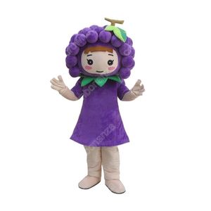 Costume de mascotte de raisin personnalisé de haute qualité, tenue de personnage de dessin animé, costume de fête de noël en plein air, robe de festival, vêtements publicitaires promotionnels