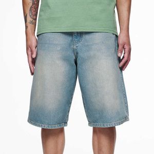 Pantanos de alta calidad jean shorts calientes en forma transpirable jeans holgados jeans cortos para hombres