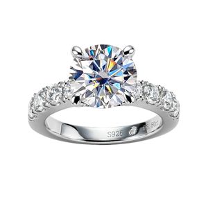 Haute qualité D couleur 3.5 CT Moissanite bagues de fiançailles or S Sterling Sier bague de mariage bijoux féminins