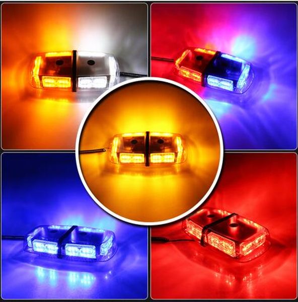 DC10v-30V de haute qualité, barre lumineuse d'avertissement de voiture led 23W, lumière stroboscopique, lumières de police, lumières d'ambulance, étanche