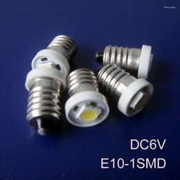 Hoogwaardige DC6.3V E10 LED -gloeilamp 6V Lamp 6.3V Indicator 500 pk/Lot