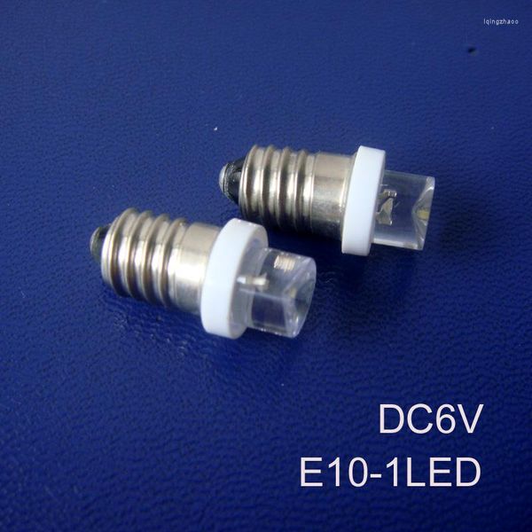 Haute qualité DC6.3V E10 Led ampoule 6V lampe 6.3V indicateur 50 pcs/lot