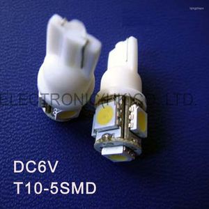 DC6V 6.3V de haute qualité T10 W5W 194 168 Signal d'alerte LED Indicateur de lampes pilotes lumineuses Instrument 500pcs / lot