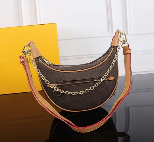 Sac à pois imprimé de luxe pour femmes, design de haute qualité, sac à croissant de mode, sac à bandoulière simple, petit sac à main m44036