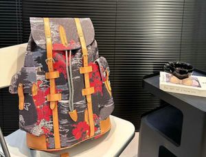 Bagqueur de concepteur de luxe de haute qualité Backpack de luxe Backpack Womens and Men Travel Backpack Fashion Classic Imprimé Couated Canvas Parquet en cuir Sac à dos Sac de randonnée