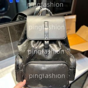 Mochilas de diseñador de alta calidad para hombre Mujer Flor marrón Grid Black Cuero Mujeres Mochila Bolsos de lujo de 42 cm Bolsas de moda Cross Cross Body