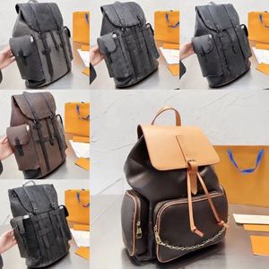 Sac de créateur de haute qualité Men Fashion Designer Backpack Femmes Travel Backpack Classic Classic Ebated Canvas Parquet Leather Satchel Backpack Backpack