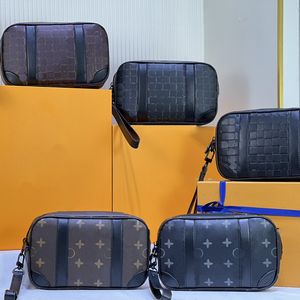 Hoge kwaliteit Totes Designer Bag Mens Classic Black box tas Vintage bedrukte tas Multifunctionele Portemonnee Kaarttas Paspoorthouder #82076