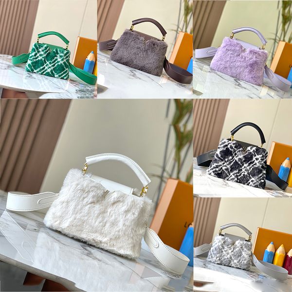 Sac de créateur de haute qualité sac à main d'hiver sac à bandoulière peluches sac fourre-tout de mode pour femmes sac à bandoulière de luxe en fourrure de vison 22668