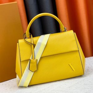 Bolso de diseñador de alta calidad, bolso de hombro estampado de cuero para mujer, bolso cruzado tejido con temperamento, bolso de mano multiusos #46372