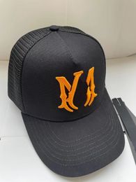 Capeur de baseball de concepteur de haute qualité Caps de baseball de broderie orange pour Sutra Men Woman Fitted Hat Luxel Sun Hats Réglable