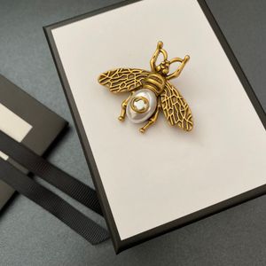 Broches d'abeille de créateur de haute qualité Vêtements pour femmes pour hommes Décoration de luxe G Marque Bijoux Costume Pin
