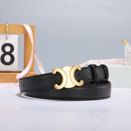 Cinto de designer de alta qualidade couro genuíno cintura casual ouro fivela lisa cowskin cinto senhoras ceinture cinto cintura ceinture largura 2.5cm