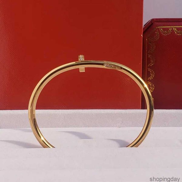 Bracelet de créateur de haute qualité Bracelet à ongles Bracelets de créateurs pour femmes hommes en acier inoxydable plaqué or argent rose bijoux bracelets de diamant