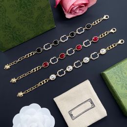 Bracelets de créateurs de haute qualité, collier et boucles d'oreilles pour femmes, offre spéciale, bracelet vintage en cristal g, bracelets de luxe, bijoux de fête, cadeaux de noël