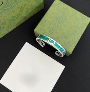 Hoogwaardige ontwerper messing open armbanden ketting kristal luxe merk brief bloem koper armband heren dames armband polsband l1969601