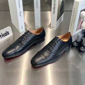 Haute qualité Designer Business hommes chaussures en cuir véritable bottes rétro classiques piste de luxe chaussures habillées à semelles rouges mocassins à semelles en cuir bureau hommes chaussures habillées HJ1347