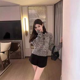 Vêtements de créateurs de haute qualité Poison certifié Miao Korean Trendy Mu Celebrity Glittering Broidered Pull Sweatie à capuche