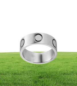 Design de haute qualité Design Titanium Steel Couple Band Rings for Men and Women Men039s Promed Wedding Rings Cadeaux de vacances1292282