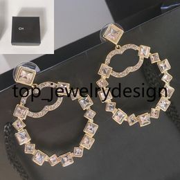Boucles d'oreilles de haute qualité Design de conception de diamants étalons de luxe Femmes Marque 925 Gift de boucle d'oreille en argent DONNE TODAL DESIGNET