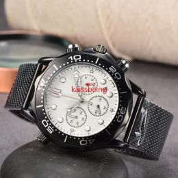 Designer de haute qualité Montre pour hommes coûteux Quartz Bande d'acier de mode Fonction complète Chronographe à quartz Montres Agent d'usine Orient Montre