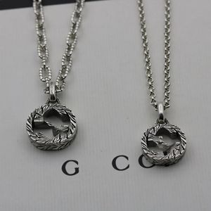 Haute Qualité Designer Mode Couple Collier 925 Argent Plaqué En Acier Inoxydable Lettre Pendentif Colliers Pour Femmes Bijoux