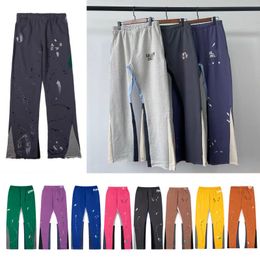 Hoge kwaliteit jeans ontwerper Pant voor man zweetpant heren zweetwedstrijden gespikkelde klassieke letters print rechte broek Trouser damespaar voor heren losse veelzijdige informele broek