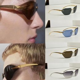 Lunettes de créateurs de haute qualité pour hommes et femmes, photos de rue de mode, lunettes de soleil luxueuses à monture métallique avec étui de protection SPR A55