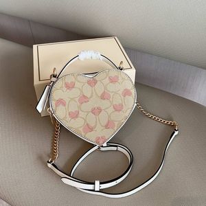 Hoge kwaliteit Designer Handtas Designer tas dames hartvormige MINI de draagtas liefde luxe Schoudertas telefoon tas make-up tas Crossbody tas