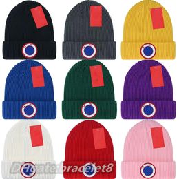 Bonnet tricoté de haute qualité ins populaire chapeau d'hiver classique lettre impression tricot chapeau couple hommes femmes en plein air casquettes chaudes cadeau de noël