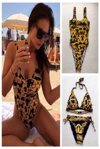 Hoge kwaliteit Designer Ladies Summer Beach One Set Bikini Underwear Swimwear Dames Swimsuit Sexy Bathing Suits Sexy Onepiece Swim6614894