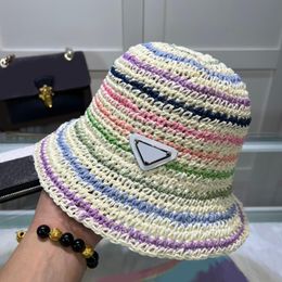 Hoge kwaliteit heren emmerhoed zomer designer letters hoeden heren dames strandhoed traval cap mode straat hoeden multi-stijl