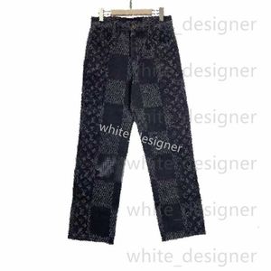 Designer de haute qualité hommes jeans jeans de créatrice de jeans masculins luxe léger et pantalon de fleurs de printemps à la mode