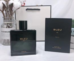 Parfum naturel durable pour hommes, haut de parfum de styliste de haute qualité, bleu doré, adapté au parfum neutre, 100ml